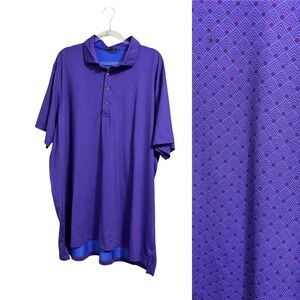 GREYSON - Geometric Purple Mens XXL Golf Polo Shirt